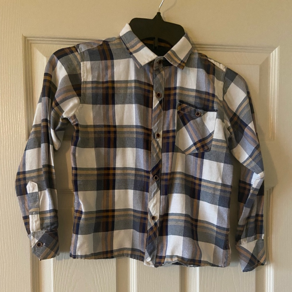 Boys bottom down long sleeve shirt